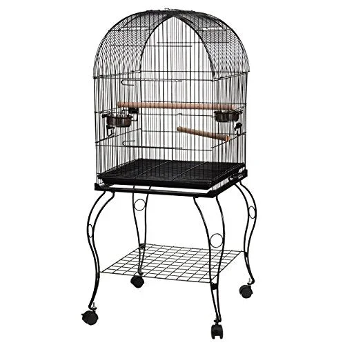 Animal Treasures Bird Cage – Black – Large