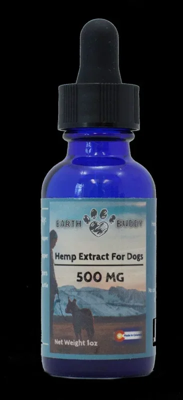 Earth Buddy Whole Hemp Oil Extract Liquid Dog Supplements1000MG – 60ML