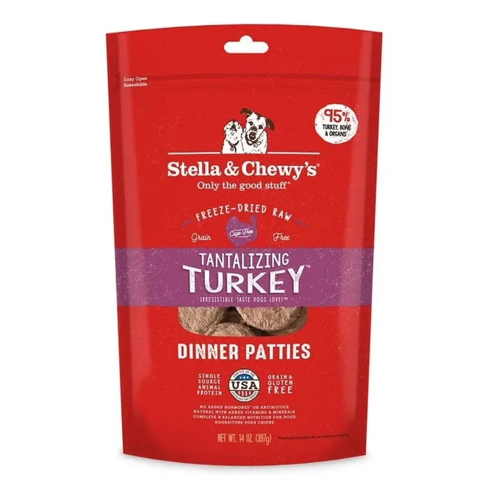 Stella & Chewy’s Freeze Dried Dinner Patties Turkey Dog Food (5.5oz)