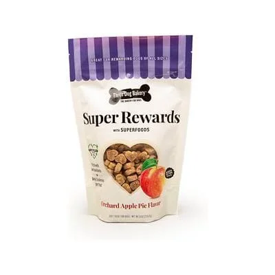 Three Dog Bakery Super Rewards Orchard Apple Pie Soft and Chewy Training Dog Treats – 8 Oz – Case of 12